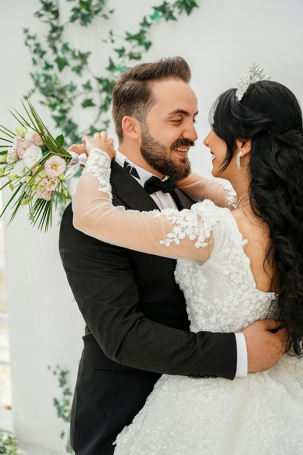 A toned sample wedding photograph