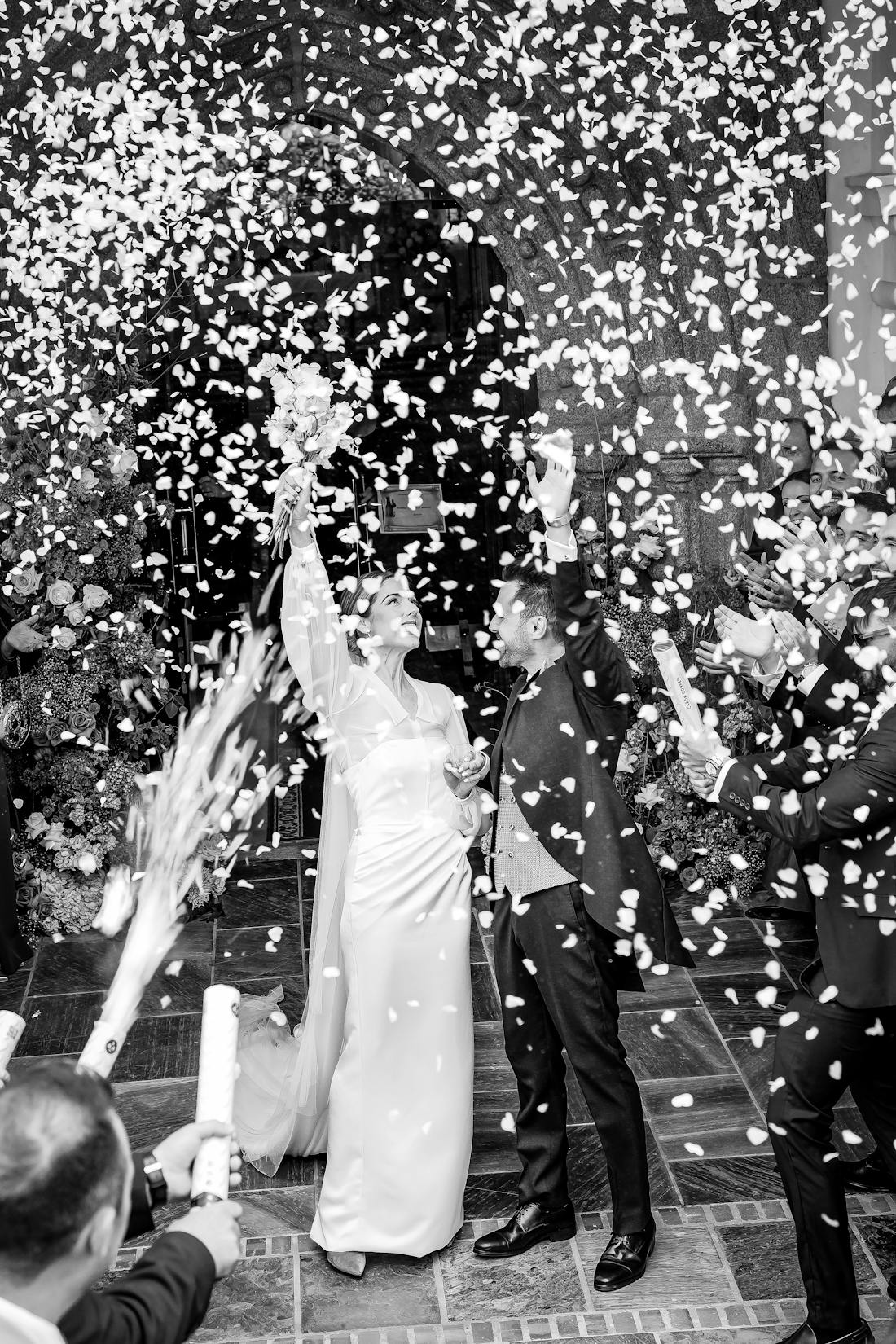 A toned sample wedding photograph